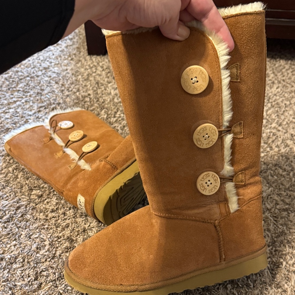 UGG Chestnut Button-Accent Winter Boots - image 3